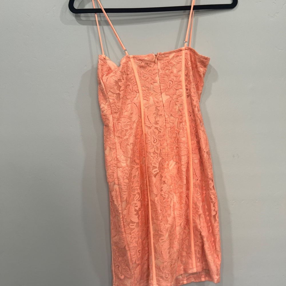 Lucy in the sky orange mini corset dress - Picture 2 of 2